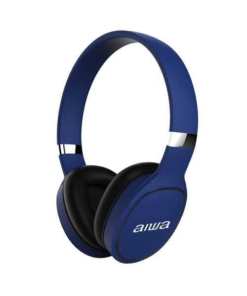 Audifonos Aiwa Inalambricos Azul Bluetooth 